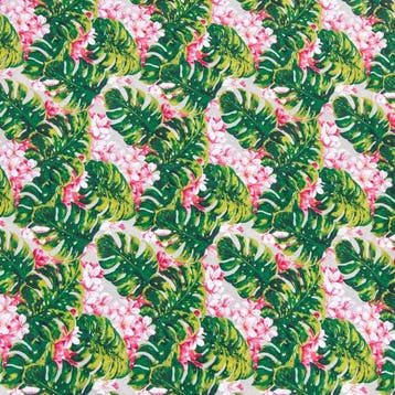 BA252 - Stof “Tropical Monstera” – Stampa Jungle -
