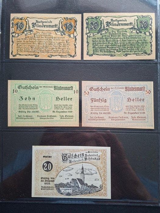 Oostenrijk. - 113 Notgeldscheine - all different - 1920s, Postzegels en Munten, Bankbiljetten | Europa | Niet-Eurobiljetten