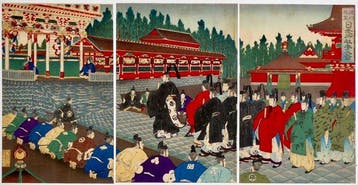 De pelgrimstocht van de Tokugawa-shogun naar Nikko — Drie