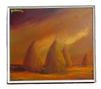 Leon Jordaens (1915-1970) - Oogstlandschap, Antiek en Kunst, Kunst | Schilderijen | Klassiek