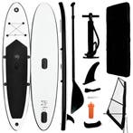 vidaXL Stand Up Paddleboard opblaasbaar met zeilset zwart en, Verzenden