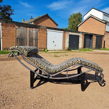 Lounge stoel - Metaal, Staal, Textiel, Chroom - Lounger met, Nieuw