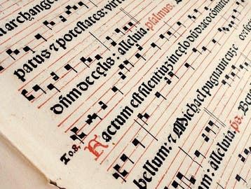 Catholic Church - Antiphonarium Romanum sheet Gregorian