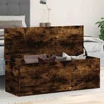vidaXL Opbergbox 102x35x35 cm bewerkt hout gerookt, Verzenden