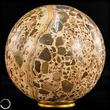 Natuurlijke eerste kwaliteit luipaardjaspis Sphere- 2001.03