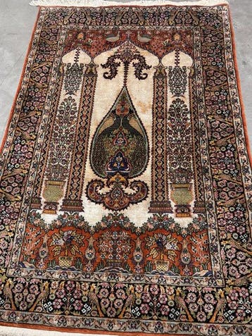 Kaschmir - Tapis - 182 cm - 120 cm - Tapis en soie du