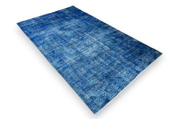 Blauwe vintage - Vloerkleed - 240 cm - 145 cm - met, Nieuw