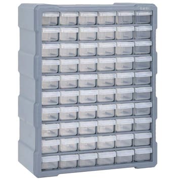 vidaXL Organiser met 60 lades 38x16x47,5 cm, Verzenden