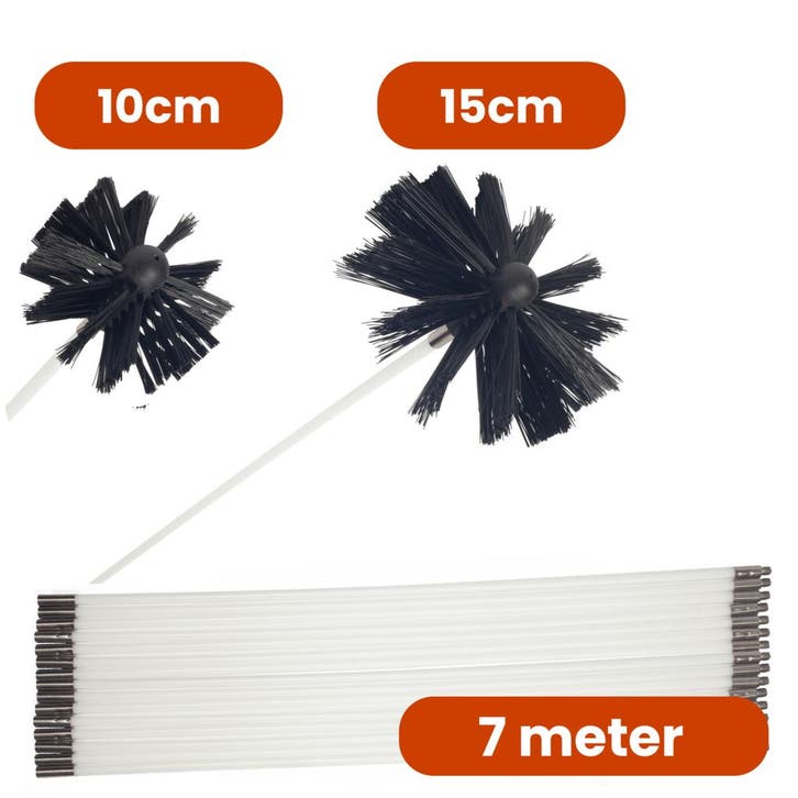 Kibani Schoorsteenborstel 7 meter 10 CM En 15 CM - 2, Tuin en Terras, Hand-tuingereedschap, Nieuw
