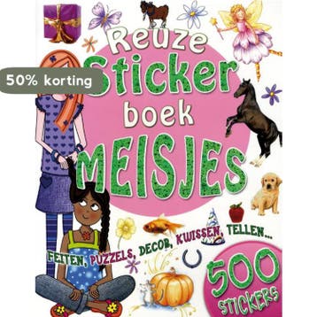 Reuze stickerboek meisjes 9789059473461, Verzenden