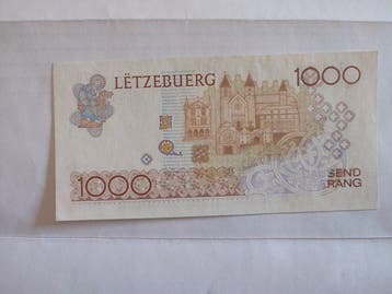 Luxemburg. - 1000 Francs ND(1985) - Pick 59 (Zonder