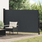 vidaXL Uittrekbaar Zijscherm Zwart 300 x 170 cm Polyester, Verzenden