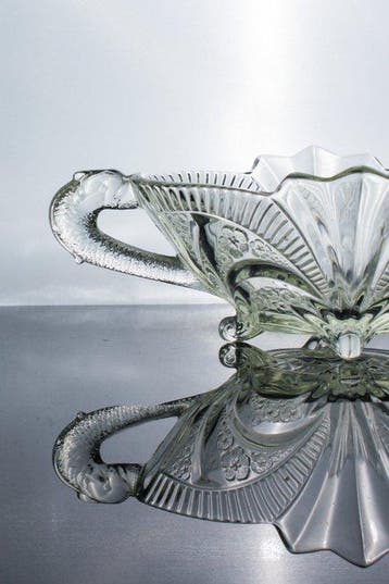 Brockwitz - Plateau - Verre - bol de serpent