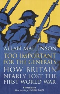 Too important for the generals 9780553818666 Allan Mallinson, Verzenden, Gelezen, Allan Mallinson