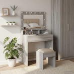 vidaXL Kaptafel met plank Grijs Sonoma 78,5 x 41 x 135 cm, Verzenden, Nieuw