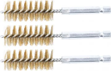 Bgs Technic Messingborstel 19 mm 6,3 mm (1/4) 3-dlg, Auto-onderdelen, Banden en Velgen, Verzenden, Nieuw