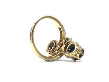 Ring - 18 karaat Geel goud - 1.10ct. tw. Diamant, Nieuw