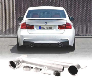 KIT EMBOUTS DÉCHAPPEMENT BMW F30 F31 LOOK M PERFORMANCE DOU, Verzenden