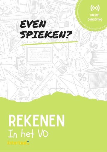 Even Spieken - Rekenen in het VO 9789463923965 Intertaal, Verzenden, Intertaal