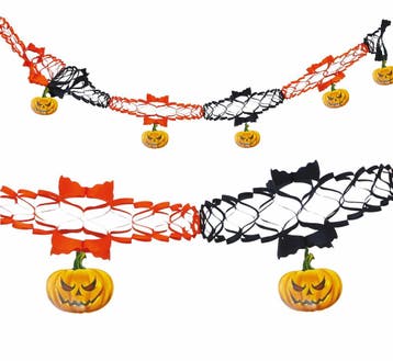 Halloween Slinger Pompoenen 2m, Verzenden, Nieuw