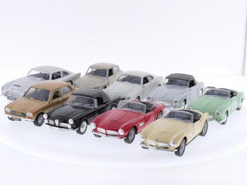 Schaal 1:36 Welly en Kinsmart modelautos Set van 9 Stuks..., Ophalen of Verzenden