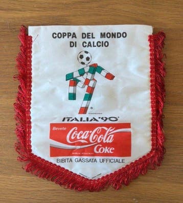 Coppa del Mondo FIFA - 1990 - Drapeau/fanion, Collections