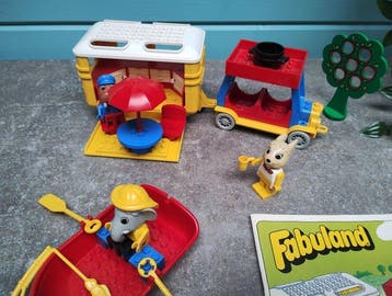 Lego Set - 3680 - Fabuland - Camping Caravan, Nieuw