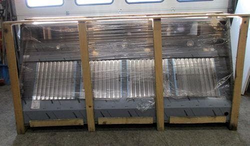 RVS Afzuigkap met 4 filters, wandmodel, B240 x D110 x H54cm,, Zakelijke goederen, Horeca | Keukenapparatuur