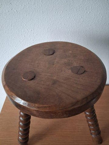 Handmade - Tabouret - Chêne - Melkkruk - Table à plantes