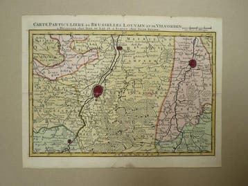 België - Brussel / leuven / Vilvoorde; Jan de Lat / Jacob, Boeken, Atlassen en Landkaarten, Nieuw