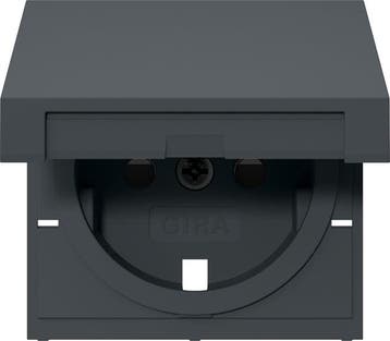 Gira Couvercle Schuko System 55 Anthracite HC SH - 494228, Verzenden