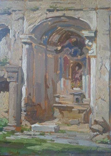 Gianfranco Campestrini Milano (1901-1979) - Chiesa vecchia