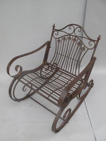 Chaise de jardin - Fer - fauteuil à bascule, Antiek en Kunst