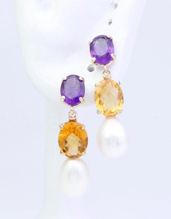Sans prix de réserve - Boucles doreilles - 14 carats Or, Bijoux, Sacs & Beauté, Boucles d'oreilles