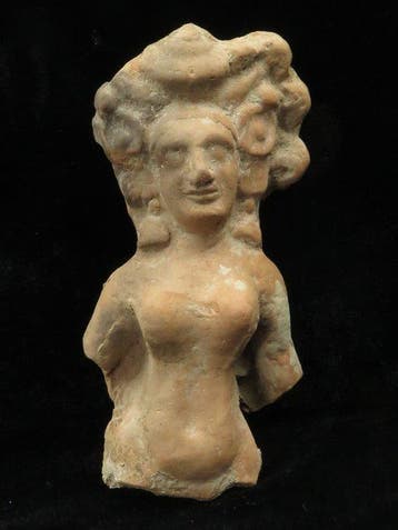 Grec antique mycénien Statuette dune déité féminine de