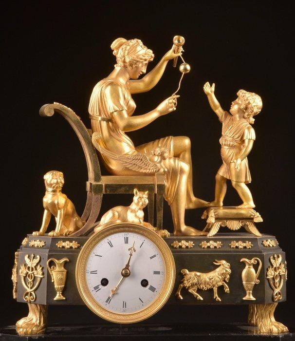 Tafelklok - Attributed to Pierre-Philippe Thomire Empire, Antiquités & Art, Antiquités | Horloges