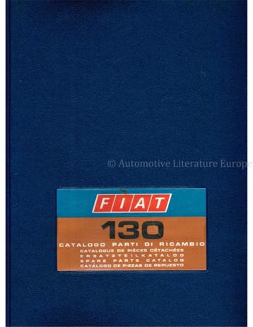 1969 FIAT 130 ONDERDELENHANDBOEK