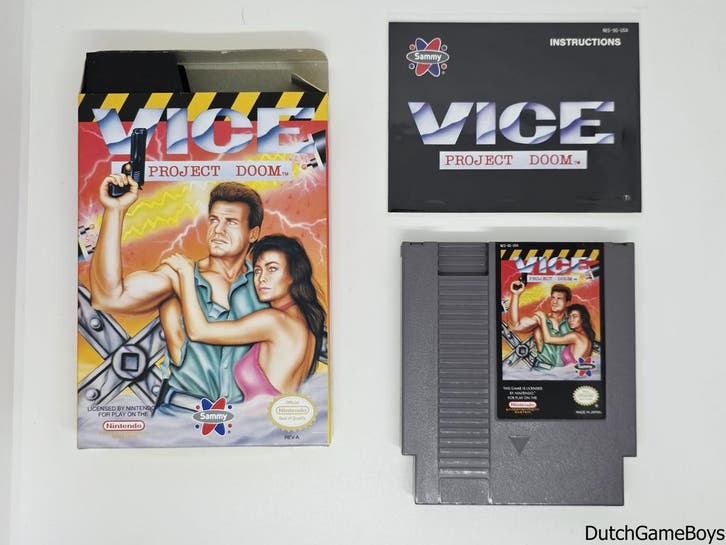 Nintendo Nes – Vice : Project Doom - USA, Games en Spelcomputers, Games | Nintendo NES, Gebruikt, Verzenden