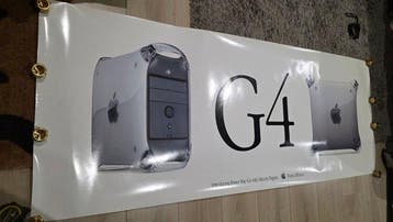 Oversized Apple Power Mac G4 Banner Velocity Engine RARE -