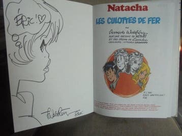 Natacha T12 - Les Culottes de fer + dédicace - C - 1 Album -, Livres