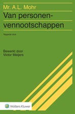Van personenvennootschappen 9789013156966 A.L. Mohr, Verzenden, Zo goed als nieuw, A.L. Mohr