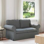 vidaXL bank / zetel Donkergrijs 155 x 82 x 80 cm Stof, Verzenden