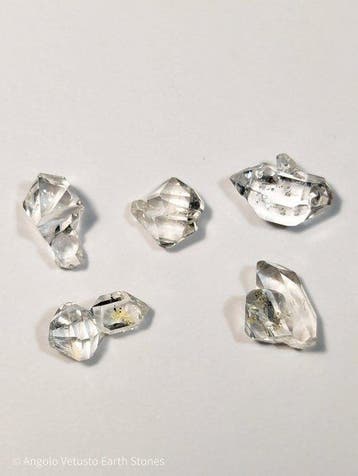 4,60 ct Natuurlijk Herkimer-diamantkwarts Lot getwiste