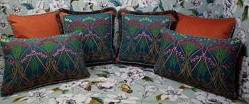 Kussenset met stof Liberty memories van Manufatti Toscani,