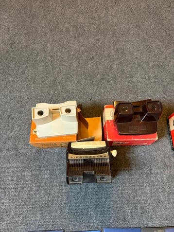 Sawyers Verzameling viewmaster kijkers en pakjes en 3 set