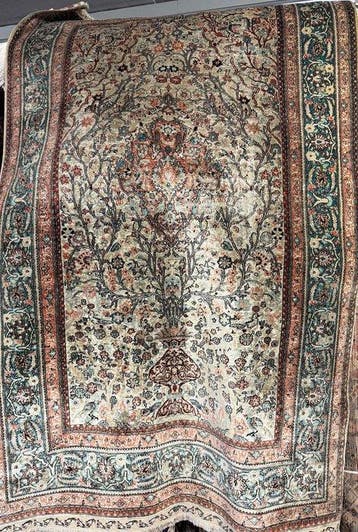 Hereke - Tapis - 1.56 m - 0.93 m - Arbres de vie, soie