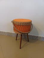 Boîte à couture - Bois, plastique - Rangement vintage