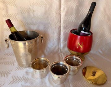 Champagne koeler (5) - Verzilverd - Champagnekoeler