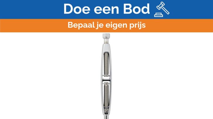 Bieden: Talamex Stainless Steel Terminal Tensioner 6 mm 176, Watersport en Boten, Zeilen en Zeiltoebehoren, Ophalen of Verzenden