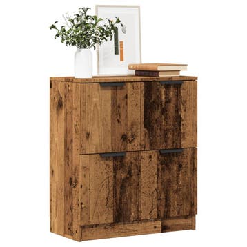 vidaXL Dressoir 60x30x70 cm bewerkt hout oud houtkleurig, Verzenden, Nieuw
